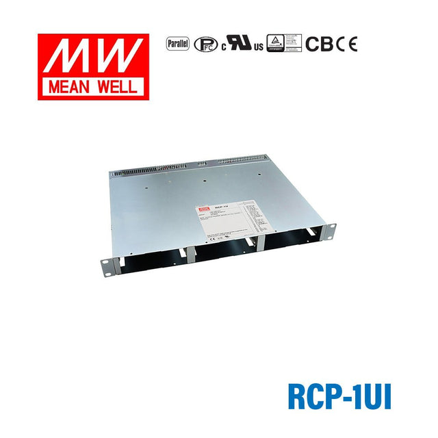 Mean Well RCP - 1UI 19 inch 1U Rack for RCP - 1000 Series with IEC320 - C14 AC Inlet - RCP-1UI - powersupplymall.com