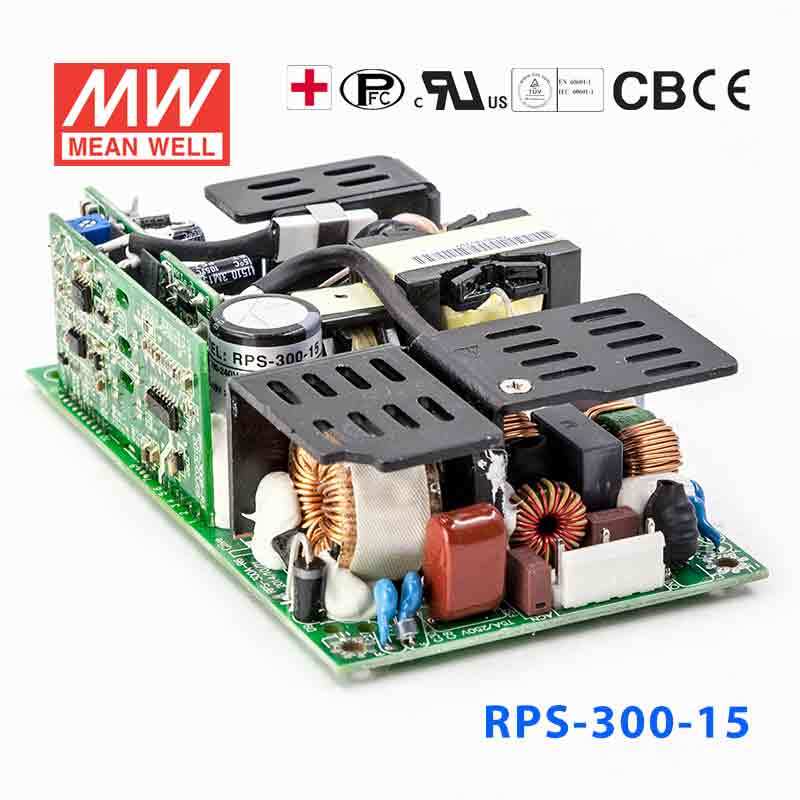 Mean Well RPS-300-15 Green Power Supply W 15V 13.33A - Medical Power Supply - RPS-300-15 - powersupplymall.com