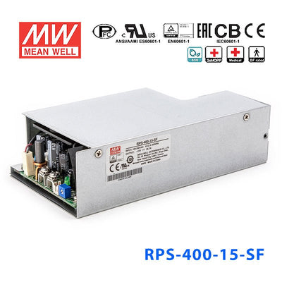Mean Well RPS-400-15-SF Green Power Supply 400.5W 15V 16.7A - Medical Power Supply