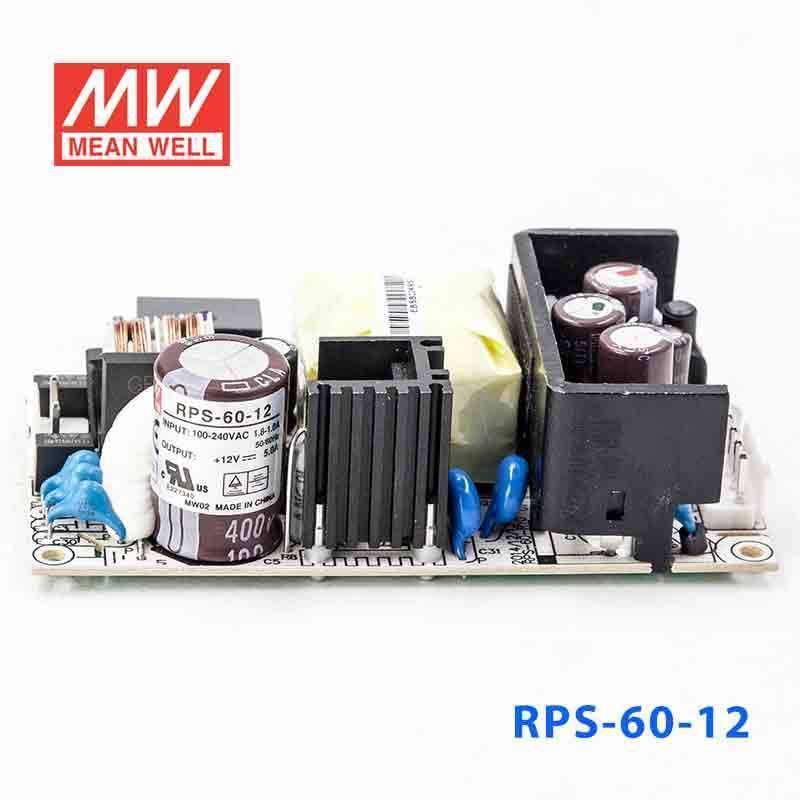 Mean Well RPS-60-12 Green Power Supply W 12V 5A - Medical Power Supply - RPS-60-12 - powersupplymall.com