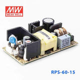 Mean Well RPS-60-15 Green Power Supply W 15V 4A - Medical Power Supply - RPS-60-15 - powersupplymall.com