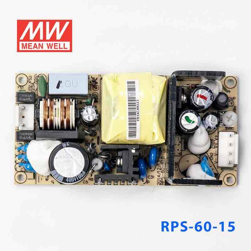 Mean Well RPS-60-15 Green Power Supply W 15V 4A - Medical Power Supply - RPS-60-15 - powersupplymall.com