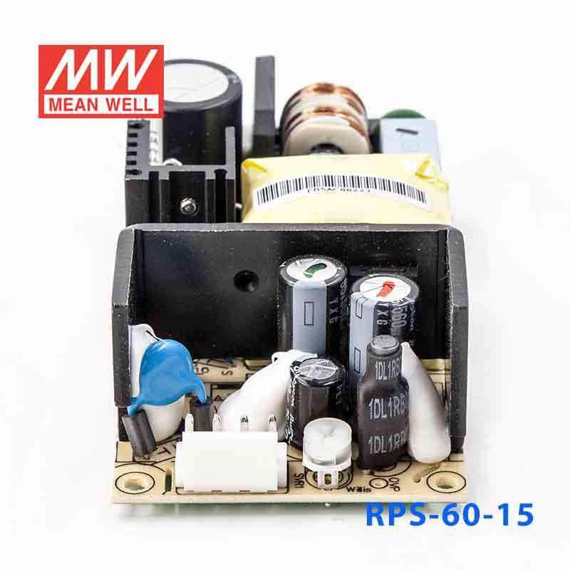 Mean Well RPS-60-15 Green Power Supply W 15V 4A - Medical Power Supply - RPS-60-15 - powersupplymall.com