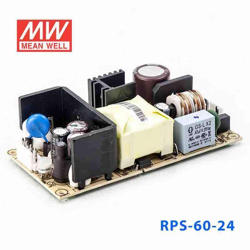 Mean Well RPS-60-24 Green Power Supply W 24V 2.5A - Medical Power Supply - RPS-60-24 - powersupplymall.com