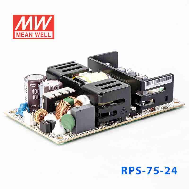 Mean Well RPS-75-24 Green Power Supply W 24V 3.2A - Medical Power Supply - RPS-75-24 - powersupplymall.com