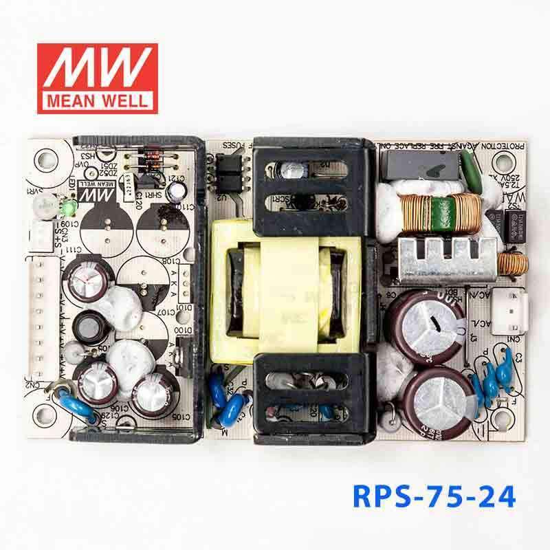 Mean Well RPS-75-24 Green Power Supply W 24V 3.2A - Medical Power Supply - RPS-75-24 - powersupplymall.com