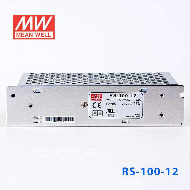 Mean Well RS-100-12 Power Supply 100W 12V 8.5A - RS-100-12 - powersupplymall.com