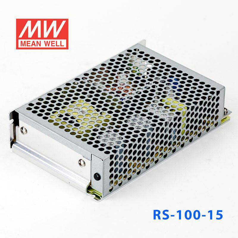 Mean Well RS-100-15 Power Supply 100W 15V 7A - RS-100-15 - powersupplymall.com