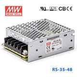 Mean Well RS - 35 - 48 Power Supply 35W 48V - RS - 35 - 48 - powersupplymall.com