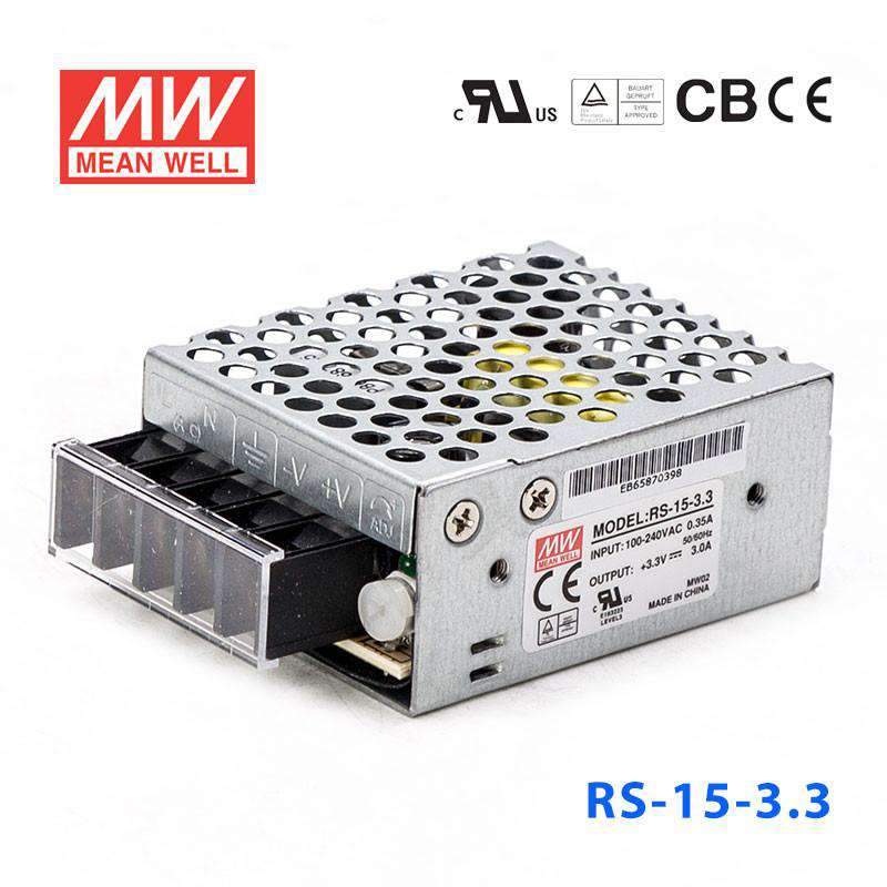 Mean Well RS Series Power Supply 3.3V(15~150W) -  - powersupplymall.com
