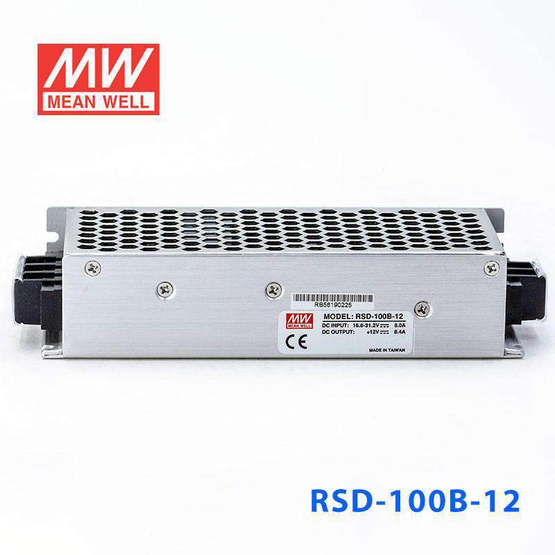 Mean Well RSD-100B-12 DC-DC Converter - 100.8W - 16.8~31.2V in 12V out 8.4A - RSD-100B-12 - powersupplymall.com