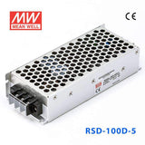 Mean Well RSD-100D-5 DC-DC Converter - 100W - 67.2~143V in 5V out 20A - RSD-100D-5 - powersupplymall.com