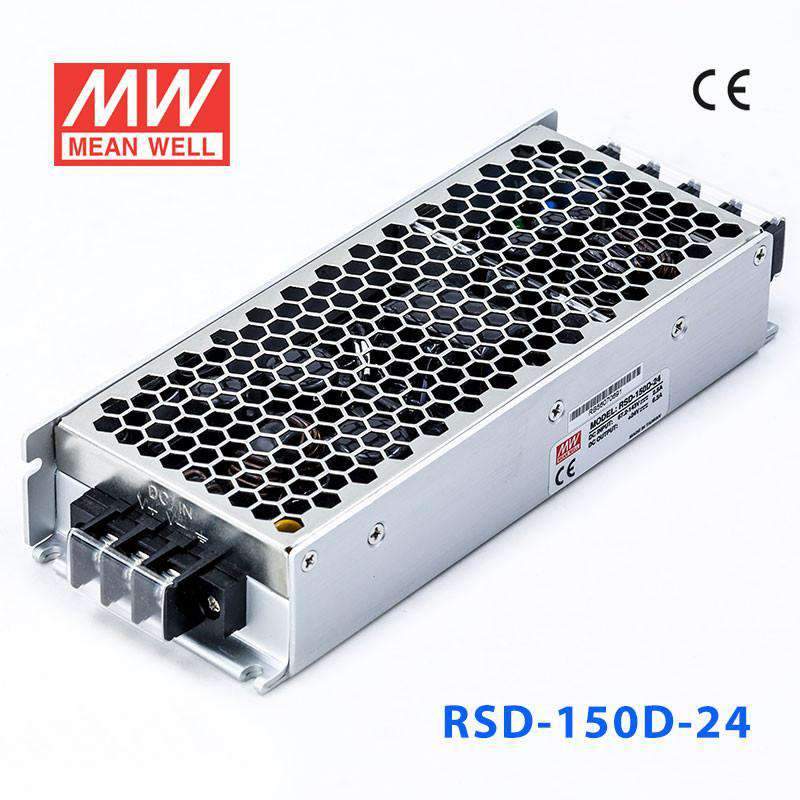 Mean Well RSD - 150D - 24 DC - DC Converter - 151.2W - 67.2~143V in 24V out - RSD - 150D - 24 - powersupplymall.com