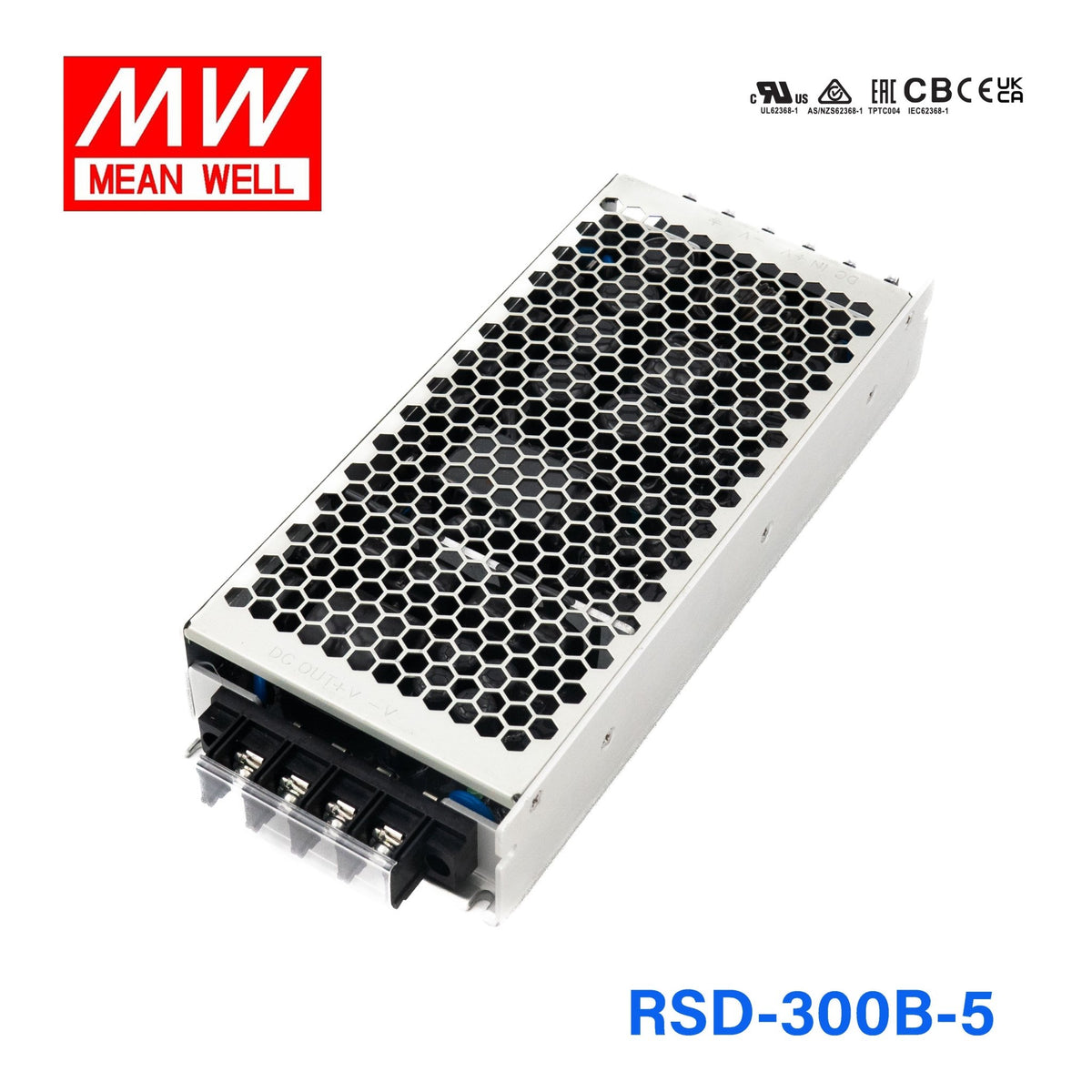 Mean Well RSD-300B-5 DC-DC Converter - 200.4W - 16.8~31.2V in 5V out 42A - RSD-300B-5 - powersupplymall.com
