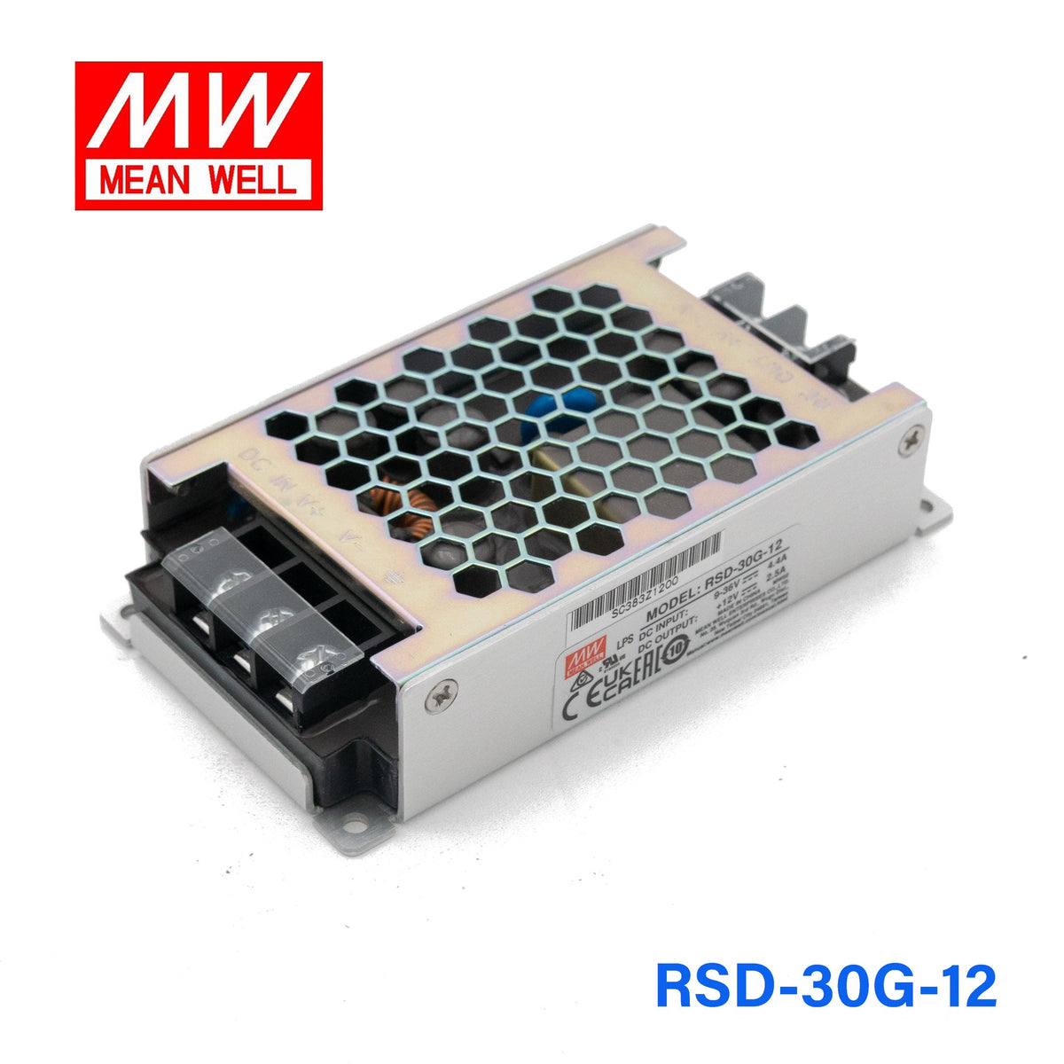 Mean Well RSD-30G-12 DC-DC Converter - 30W - 9~36V in 12V out 2.5A - RSD-30G-12 - powersupplymall.com