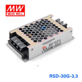 Mean Well RSD-30G-3.3 DC-DC Converter - 19.8W - 9~36V in 3.3V out 6A - RSD-30G-3.3 - powersupplymall.com