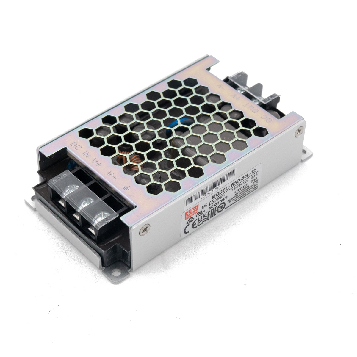 Mean Well RSD-30L-12 DC-DC Converter - 30W - 18~72V in 12V out 2.5A - RSD-30L-12 - powersupplymall.com