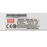 Mean Well RSD-30L-3.3 DC-DC Converter - 19.8W - 18~72V in 3.3V out 6A - RSD-30L-3.3 - powersupplymall.com