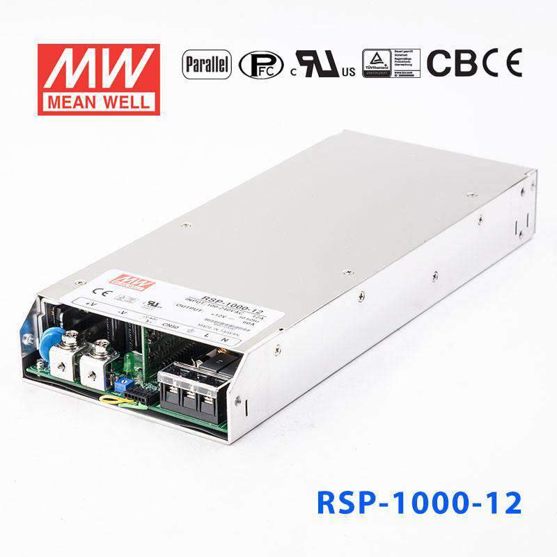 Mean Well RSP - 1000 - 12 Power Supply 720W 12V - RSP - 1000 - 12 - powersupplymall.com
