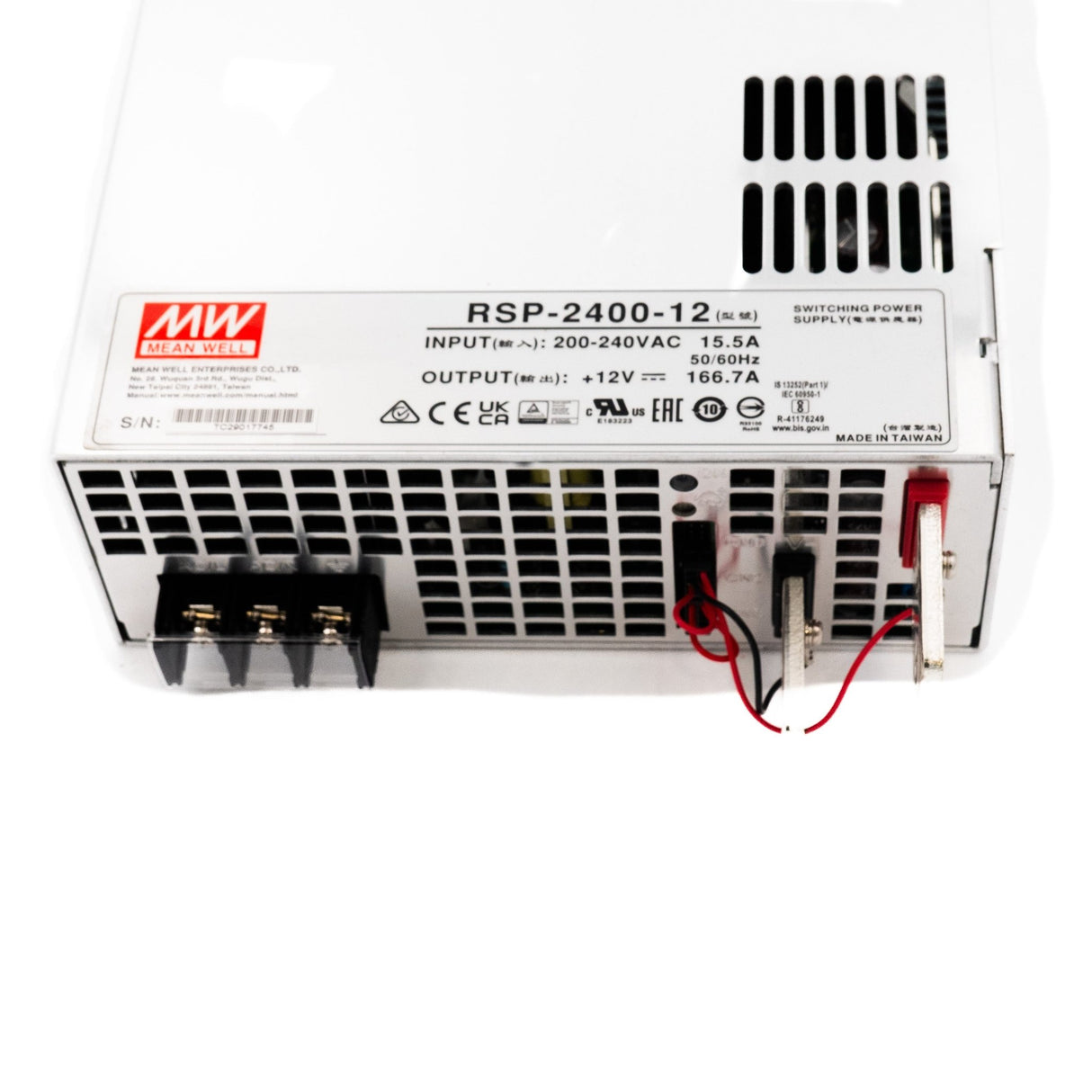 Mean Well RSP - 2400 - 12 Power Supply 2000W 12V - RSP - 2400 - 12 - powersupplymall.com