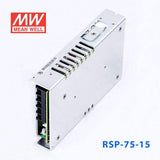Mean Well RSP - 75 - 15 Power Supply 75W 15V - RSP - 75 - 15 - powersupplymall.com