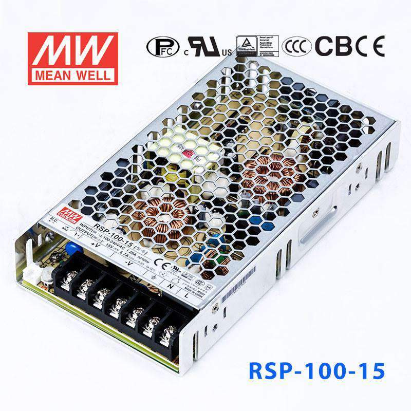 Mean Well RSP Series Power Supply 15V (75~1500W) -  - powersupplymall.com