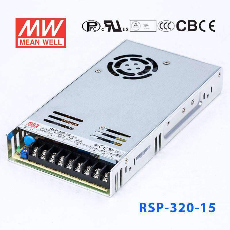 Mean Well RSP Series Power Supply 15V (75~1500W) -  - powersupplymall.com