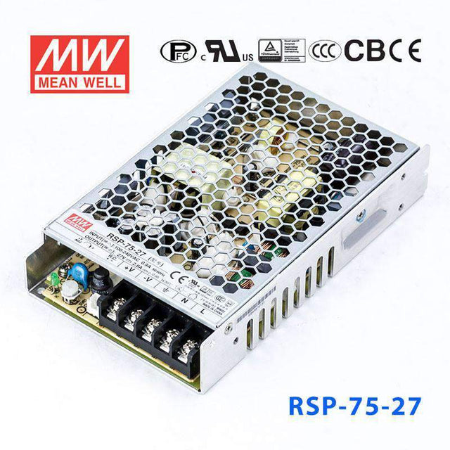 Mean Well RSP Series Power Supply 27V (75~1600W) - powersupplymall.com