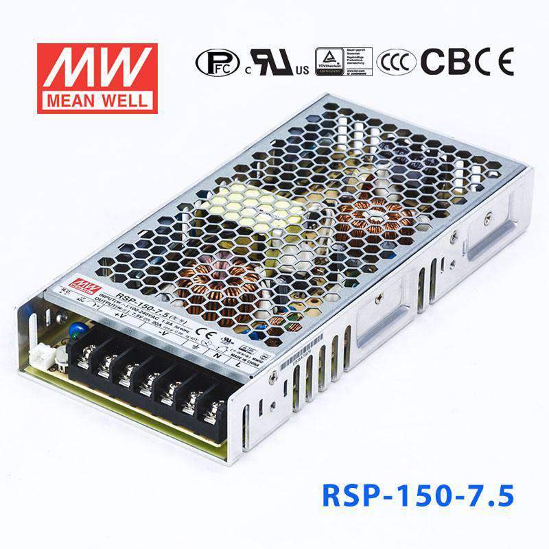 Mean Well RSP Series Power Supply 7.5V (75~300W) -  - powersupplymall.com