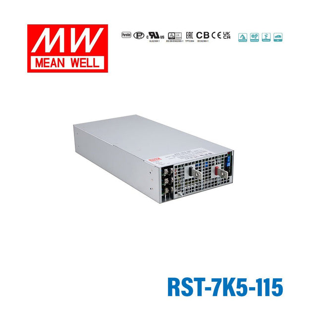 Mean Well RST-7K5-115 High Power AC/DC Power Supply 7475W, 3 Phase Input, 115V Output 65A - RST-7K5-115 - powersupplymall.com