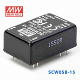 Mean Well SCW05B-15 DC-DC Converter - 5W 18~36V DC in 15V out 400mA - SCW05B-15 - powersupplymall.com