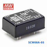 Mean Well SCW08A-05 DC-DC Converter - 8W 9~18V DC in 5V out 1.6A - SCW08A-05 - powersupplymall.com