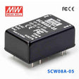Mean Well SCW08A-05 DC-DC Converter - 8W 9~18V DC in 5V out 1.6A - SCW08A-05 - powersupplymall.com