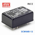 Mean Well SCW08B-12 DC-DC Converter - 8W 18~36V DC in 12V out 670mA - SCW08B-12 - powersupplymall.com
