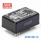 Mean Well SCW12B-12 DC-DC Converter - 12W 18~36V DC in 12V out 1A - SCW12B-12 - powersupplymall.com