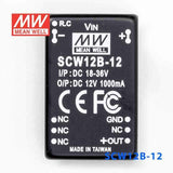 Mean Well SCW12B-12 DC-DC Converter - 12W 18~36V DC in 12V out 1A - SCW12B-12 - powersupplymall.com