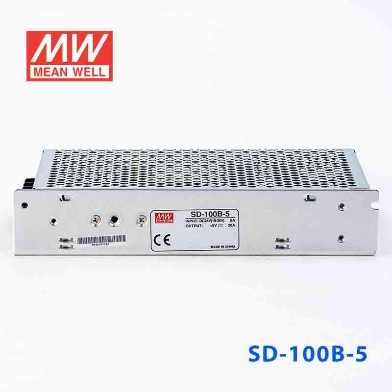 Mean Well SD-100B-5 DC-DC Converter - 100W - 19~36V in 5V out 18A - SD-100B-5 - powersupplymall.com