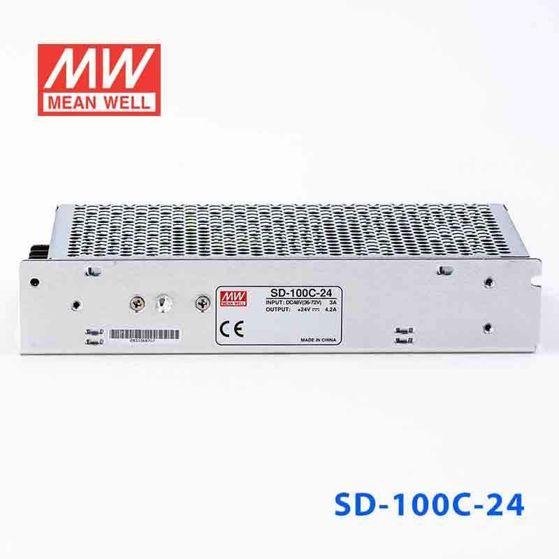 Mean Well SD-100C-24 DC-DC Converter - 100W - 36~72V in 24V out 4.2A - SD-100C-24 - powersupplymall.com