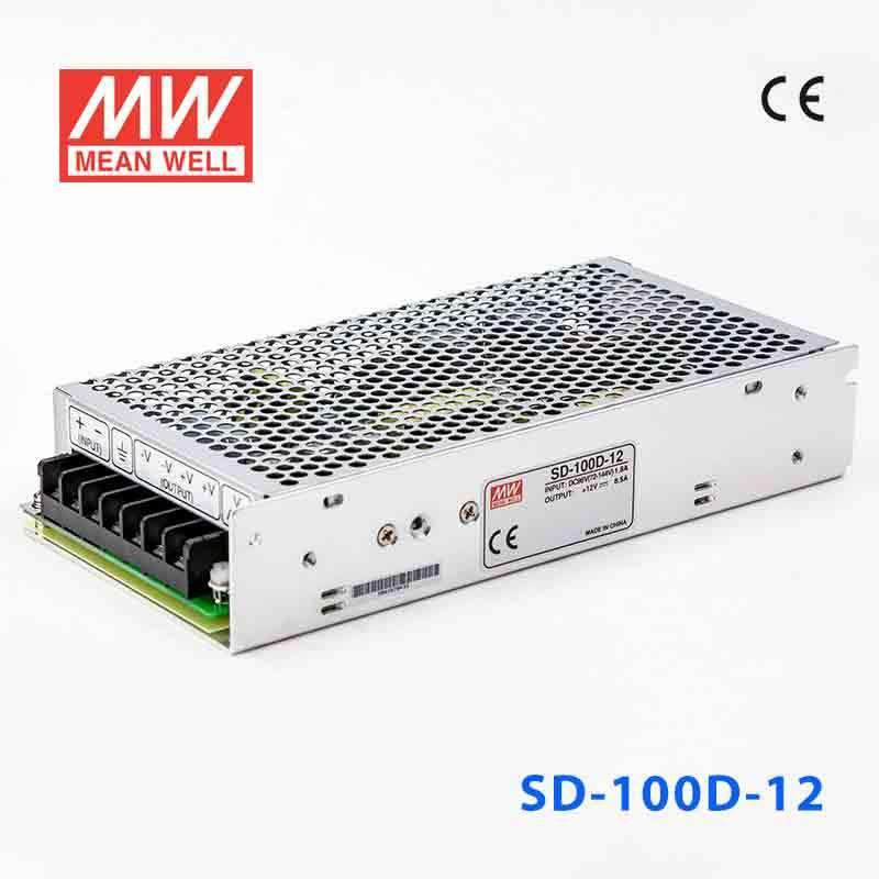 Mean Well SD-100D-12 DC-DC Converter - 100W - 72~144V in 12V out 8.5A - SD-100D-12 - powersupplymall.com