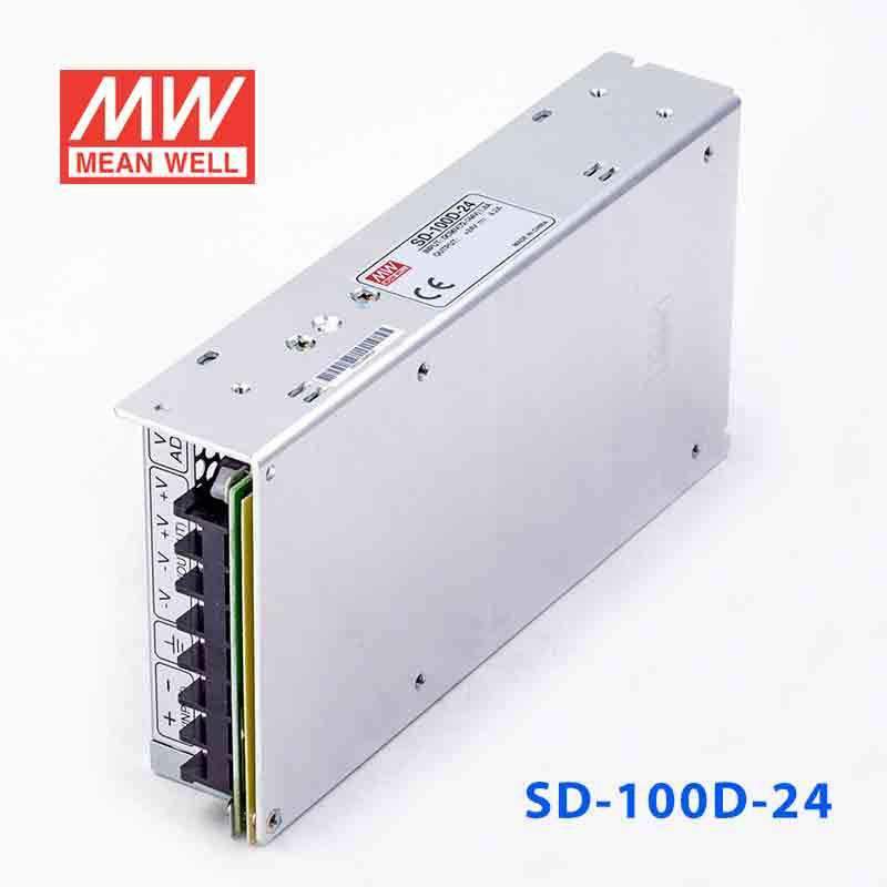 Mean Well SD-100D-24 DC-DC Converter - 100W - 72~144V in 24V out 4.2A - SD-100D-24 - powersupplymall.com