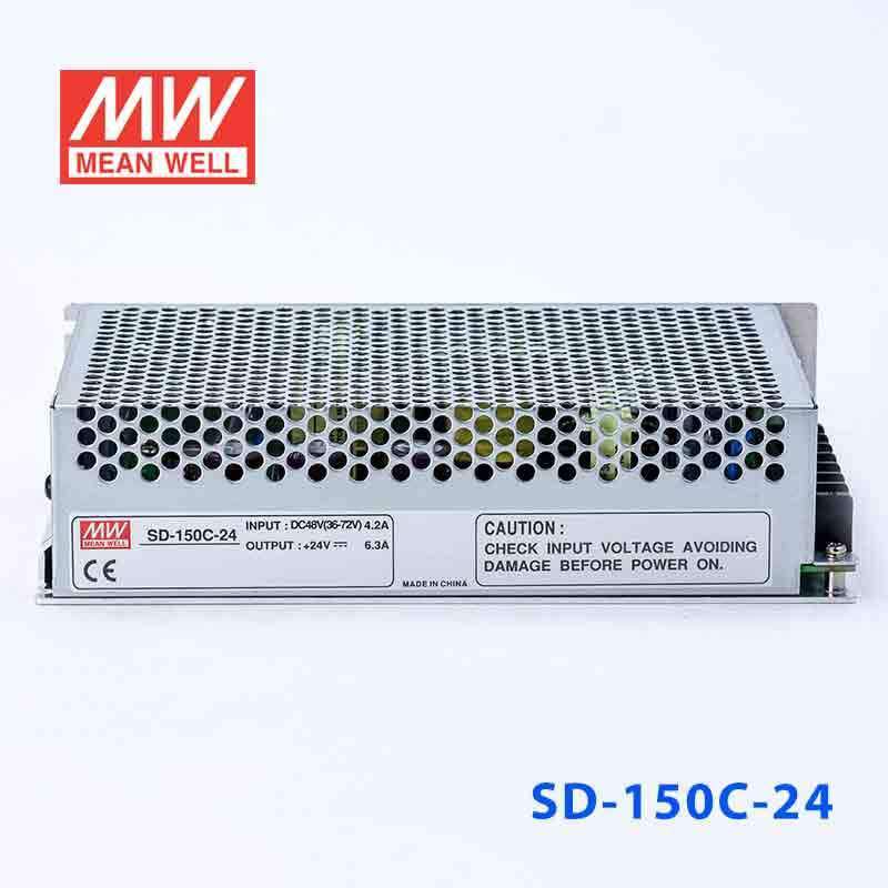 Mean Well SD-150C-24 DC-DC Converter - 150W - 36~72V in 24V out 6.5A - SD-150C-24 - powersupplymall.com