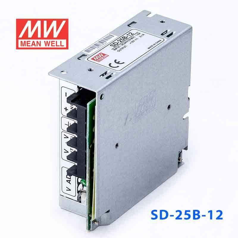 Mean Well SD-25B-12 DC-DC Converter - 25W - 19~36V in 12V out 2.1A - SD-25B-12 - powersupplymall.com