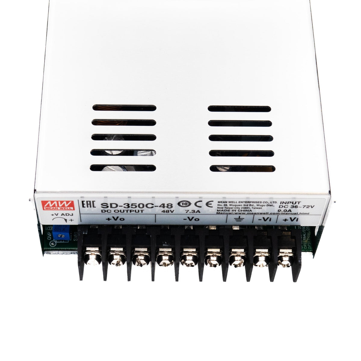 Mean Well SD-350C-48 DC-DC Converter - 350W - 36~72V in 48V out 7.3A - SD-350C-48 - powersupplymall.com
