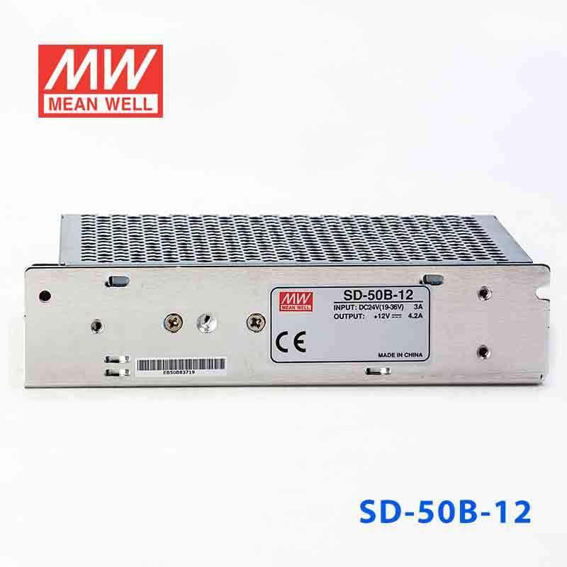 Mean Well SD-50B-12 DC-DC Converter - 50W - 19~36V in 12V out 4.2A - SD-50B-12 - powersupplymall.com