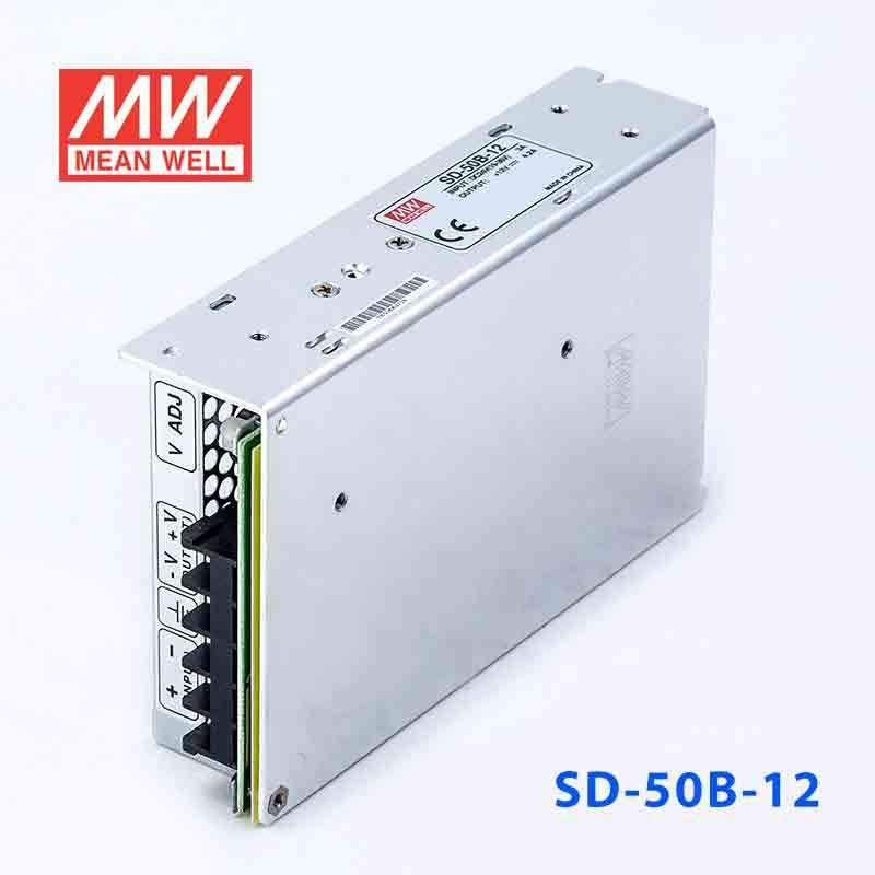 Mean Well SD-50B-12 DC-DC Converter - 50W - 19~36V in 12V out 4.2A - SD-50B-12 - powersupplymall.com