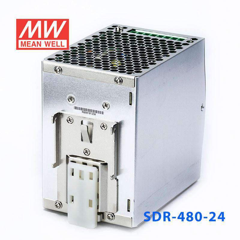 Mean Well SDR - 480 - 24 Single Output Industrial Power Supply 480W 24V - DIN Rail - SDR - 480 - 24 - powersupplymall.com