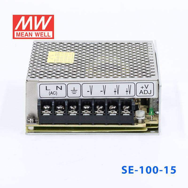 Mean Well SE-100-15 Power Supply 100W 15V 7A - SE-100-15 - powersupplymall.com