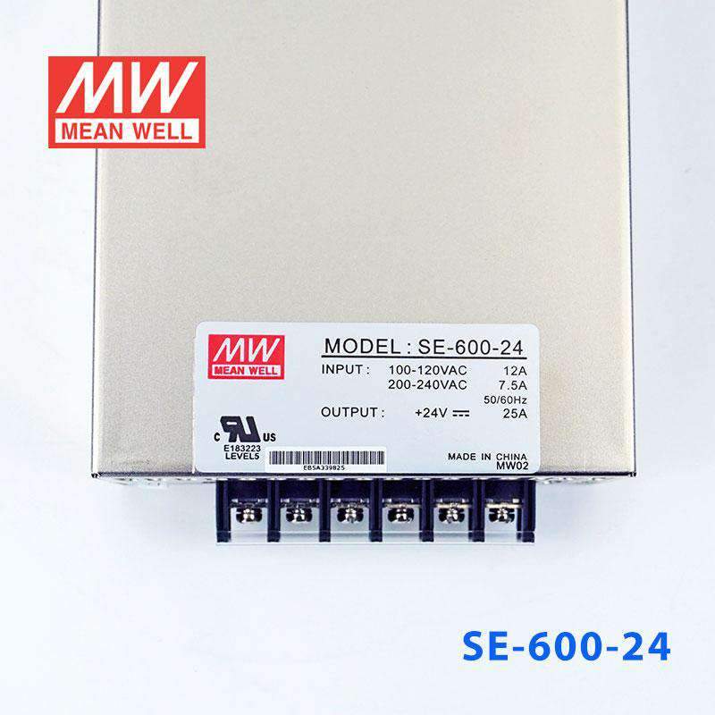 Mean Well SE - 600 - 24 Power Supply 600W 24V - SE - 600 - 24 - powersupplymall.com