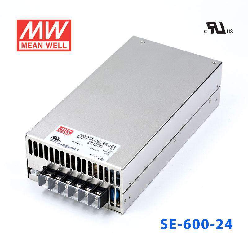 Mean Well SE - 600 - 24 Power Supply 600W 24V - SE - 600 - 24 - powersupplymall.com