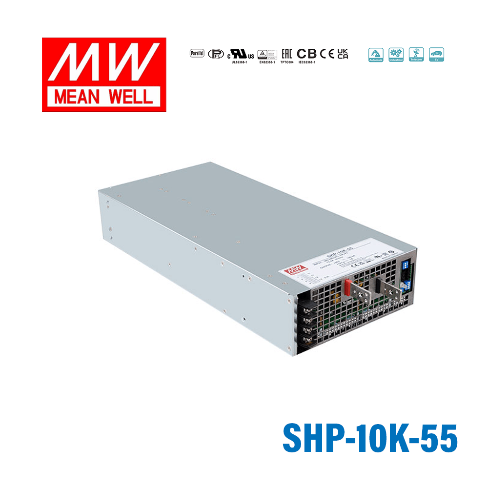 Mean Well SHP - 10K - 55 7000W High Efficiency Power Supply 55V Out 131A - SHP-10K-55 - powersupplymall.com